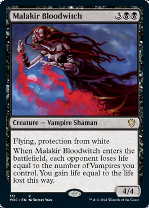 Malakir Bloodwitch (Commander 2021 Crimson Vow) Light Play
