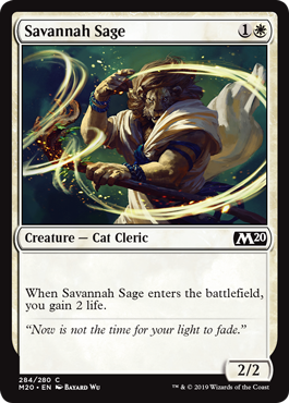 Savannah Sage (Magic 2020 Core Set) Light Play