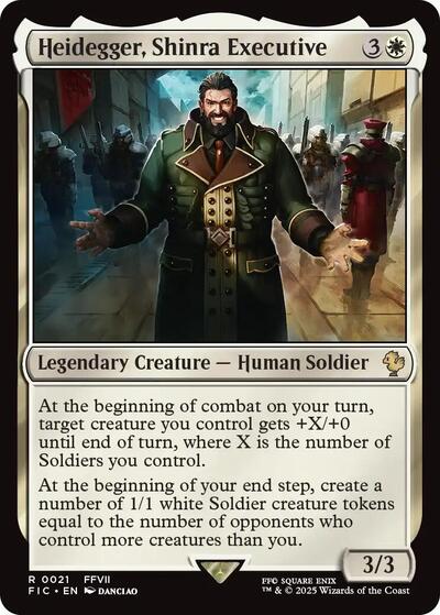 Heidegger, Shinra Executive (Commander: FINAL FANTASY) Light Play