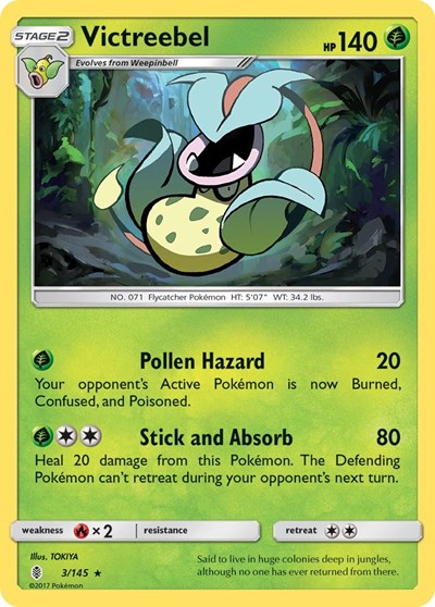 Victreebel (SM - Guardians Rising) Heavy Play Reverse Holofoil