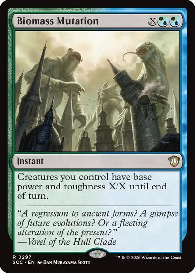 Biomass Mutation (Commander: Secrets of Strixhaven) Light Play