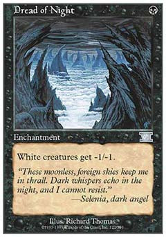 Dread of Night (Classic 6th Edition) Light Play