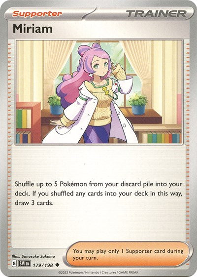 Miriam - 179 (Scarlet and Violet: Base Set) Light Play Reverse Holofoil