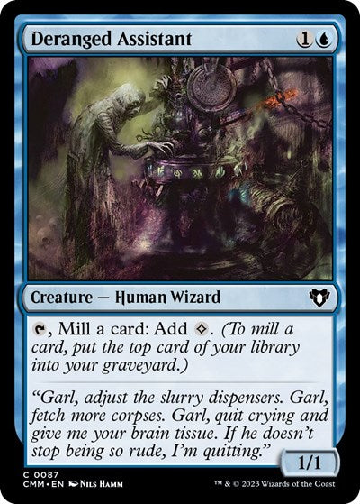 Deranged Assistant (Commander Masters) Light Play Foil