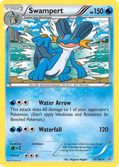 Swampert (XY - Primal Clash) Damaged / Poor