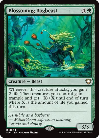 Blossoming Bogbeast (Commander: Secrets of Strixhaven) Light Play