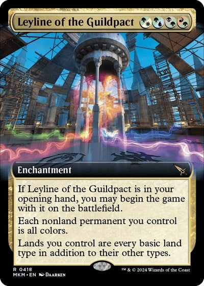 Leyline of the Guildpact (Extended Art) (Murders at Karlov Manor) Near Mint Foil