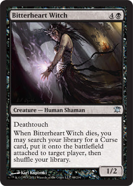 Bitterheart Witch (Innistrad) Light Play