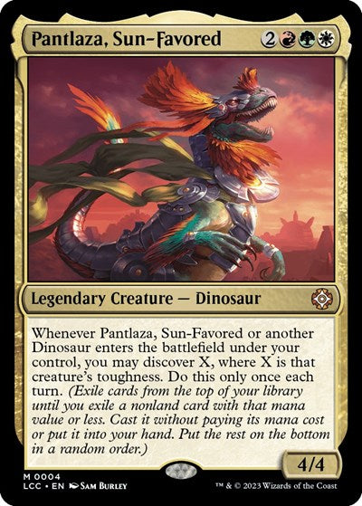 Pantlaza, Sun-Favored (Commander: The Lost Caverns of Ixalan) Light Play Foil