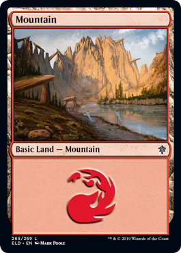 Mountain (265) (Throne of Eldraine) Light Play