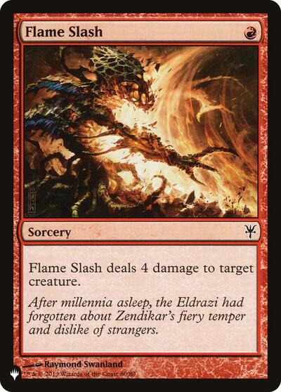 Flame Slash (The List) Light Play