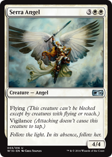 Serra Angel (Welcome Deck 2016) Light Play