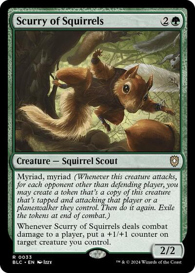 Scurry of Squirrels (Commander: Bloomburrow) Light Play
