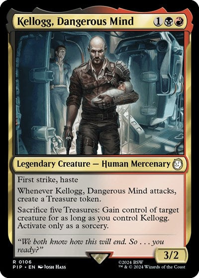 Kellogg, Dangerous Mind (Universes Beyond: Fallout) Near Mint Foil