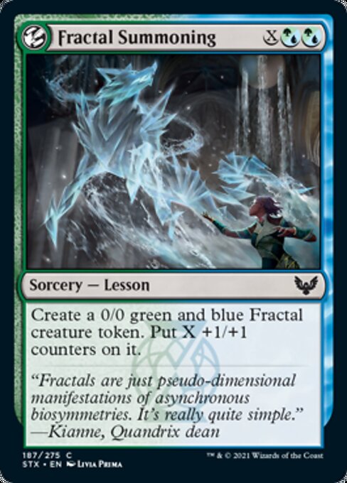 Fractal Summoning (Strixhaven) Light Play Foil