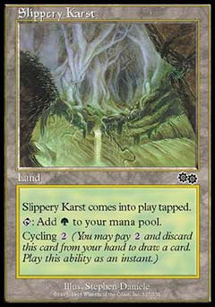 Slippery Karst (Urza's Saga) Medium Play