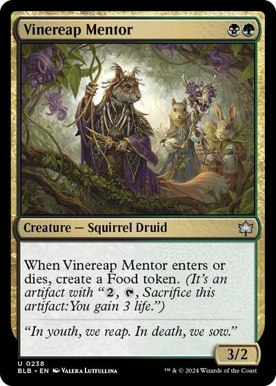 Vinereap Mentor (Bloomburrow) Light Play