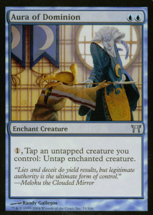 Aura of Dominion (Champions of Kamigawa) Light Play