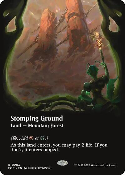 Stomping Ground (Borderless) (Edge of Eternities) Near Mint Foil