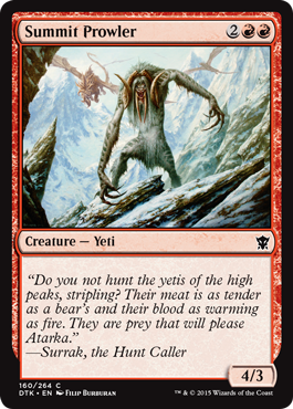 Summit Prowler (Dragons of Tarkir) Light Play Foil