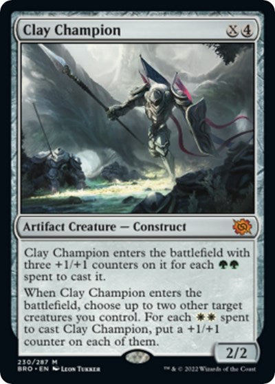 Clay Champion (The Brothers' War) Light Play Foil