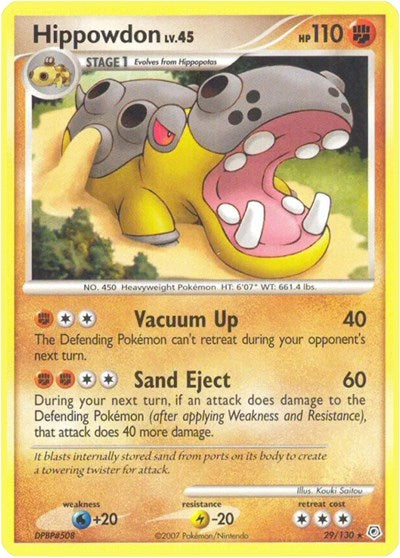 Hippowdon (Diamond and Pearl) Medium Play