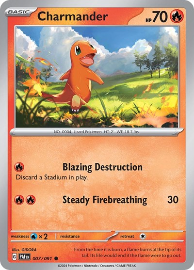 Charmander (SV: Paldean Fates) Light Play