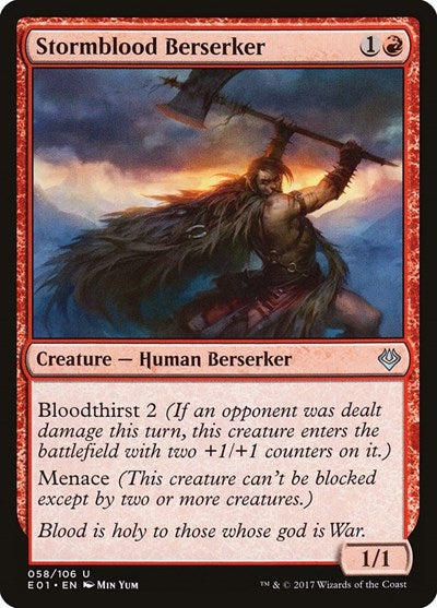 Stormblood Berserker (Archenemy: Nicol Bolas) Light Play