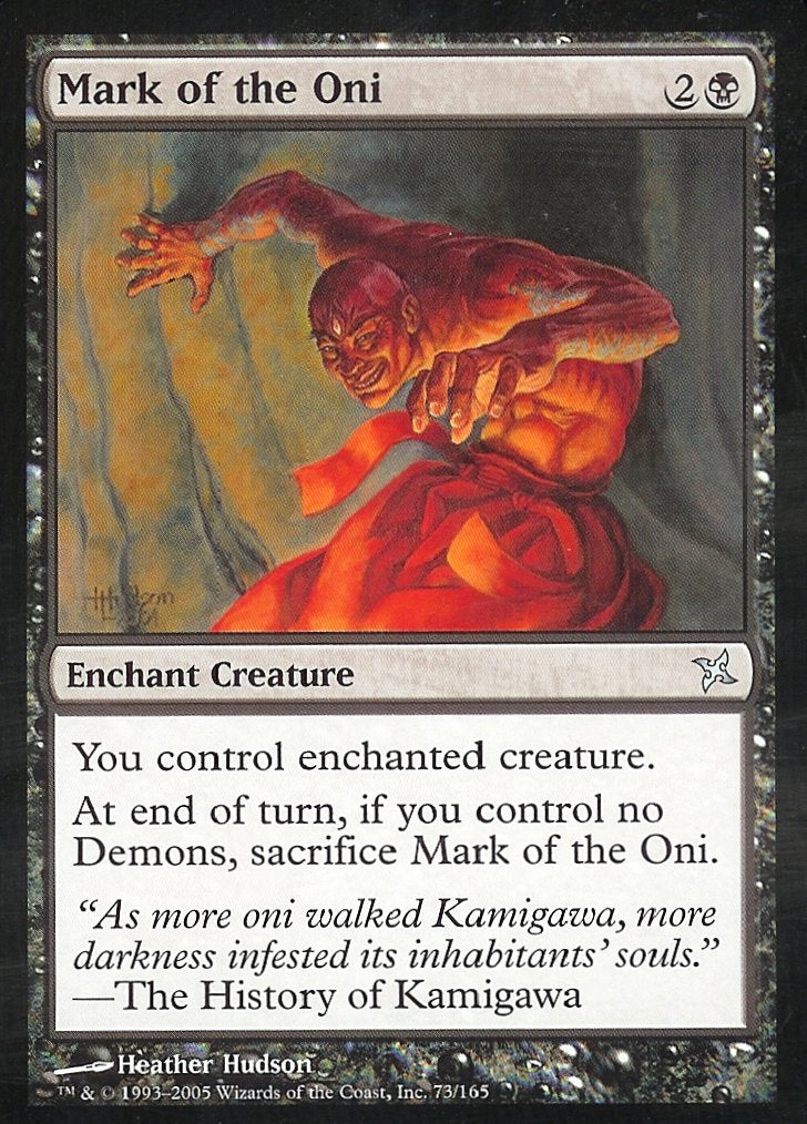 Mark of the Oni (Betrayers of Kamigawa) Light Play