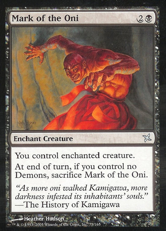 Mark of the Oni (Betrayers of Kamigawa) Light Play