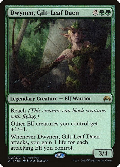 Dwynen, Gilt-Leaf Daen (Promos: Unique and Miscellaneous) Light Play Foil