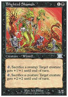 Blighted Shaman (Classic 6th Edition) Light Play