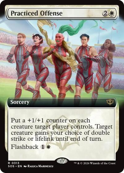 Practiced Offense (Extended Art) (Secrets of Strixhaven) Light Play