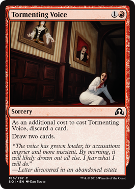 Tormenting Voice (Shadows Over Innistrad) Light Play French