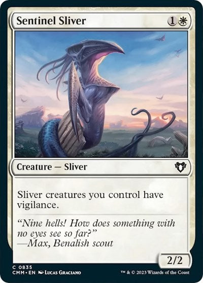Sentinel Sliver (Commander Masters) Light Play