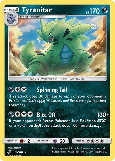 Tyranitar (SM - Team Up) Heavy Play Holofoil
