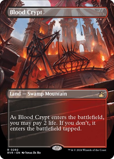 Blood Crypt (Borderless) (Ravnica Remastered) Near Mint Foil