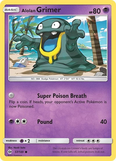 Alolan Grimer (SM Base Set) Light Play