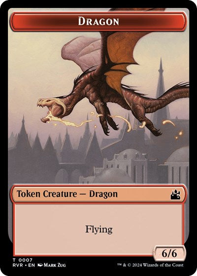 Dragon Token (Ravnica Remastered) Light Play