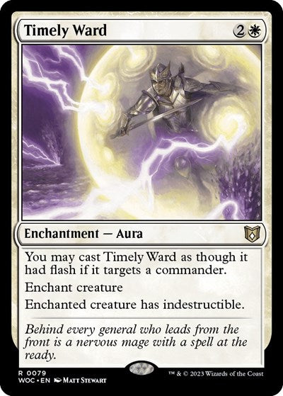 Timely Ward (Commander: Wilds of Eldraine) Light Play