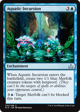 Aquatic Incursion (Rivals of Ixalan) Medium Play