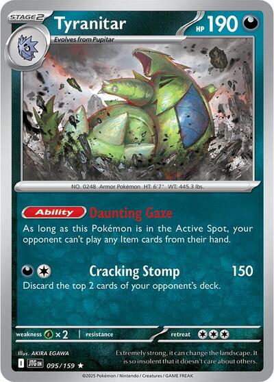 Tyranitar (SV09: Journey Together) Light Play Holofoil