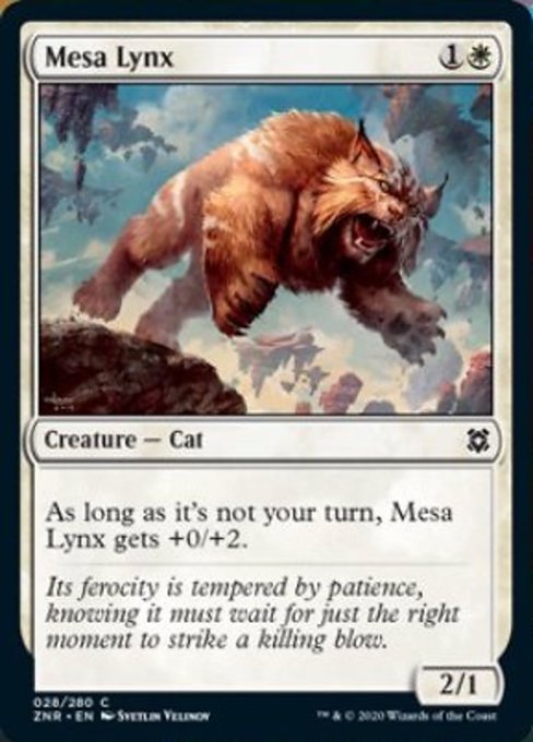 Mesa Lynx (Zendikar Rising) Damaged / Poor