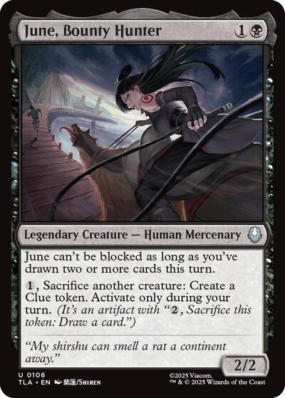 June, Bounty Hunter (Avatar: The Last Airbender) Light Play Foil