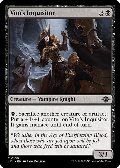 Vito's Inquisitor (The Lost Caverns of Ixalan) Light Play