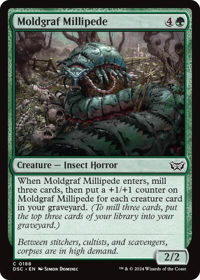 Moldgraf Millipede (Commander: Duskmourn: House of Horror) Light Play