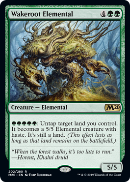 Wakeroot Elemental (Magic 2020 Core Set) Light Play