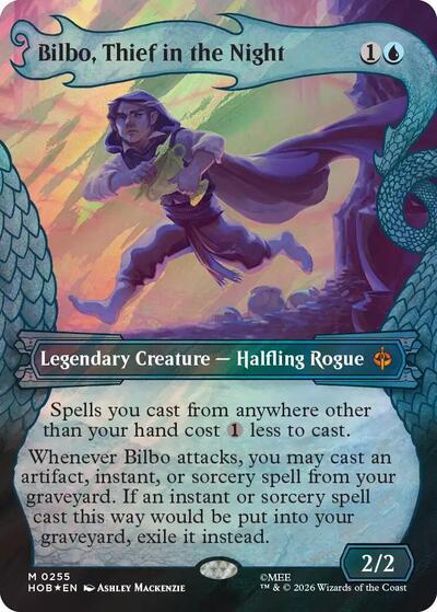 Bilbo, Thief in the Night (Showcase) (Surge Foil) (The Hobbit) Light Play Foil
