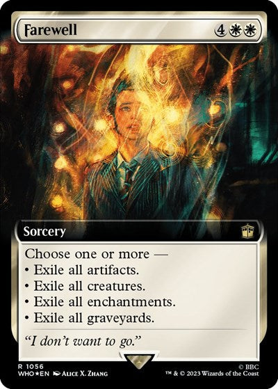 Farewell (Extended Art) (Surge Foil) (Universes Beyond: Doctor Who) Near Mint Foil