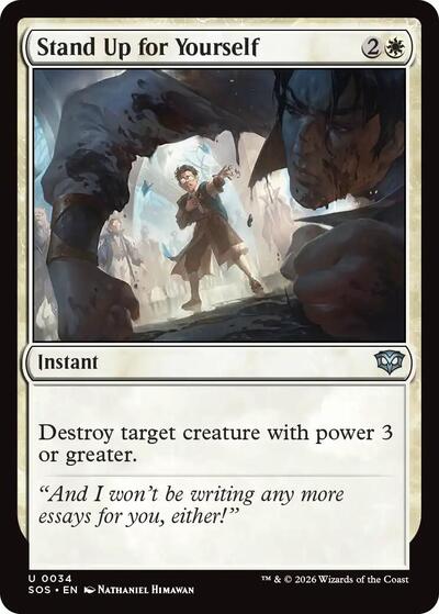 Stand Up for Yourself (Secrets of Strixhaven) Light Play Foil